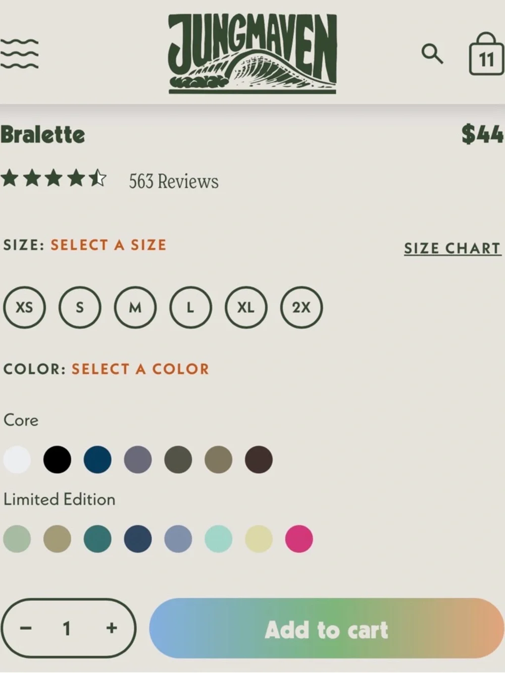 Jungmaven hemp and organic cotton Bralette in Navy, XS - Picture 9 of 10